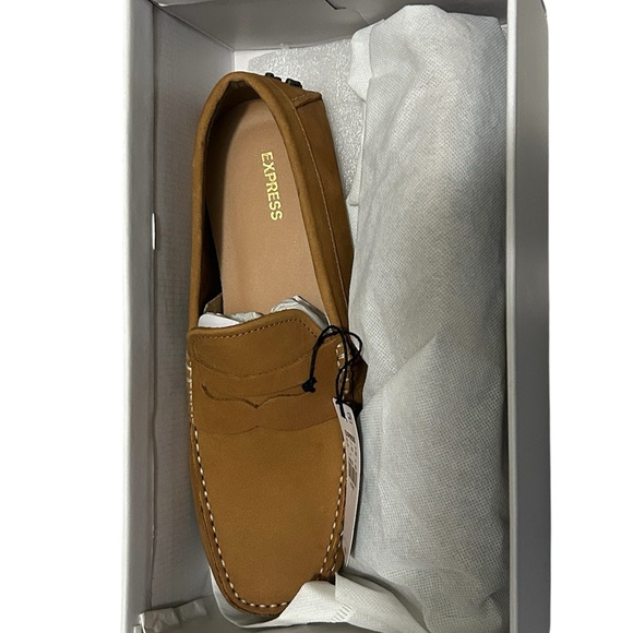 Express Men\'s Tan Slip-On Loafers main image 5